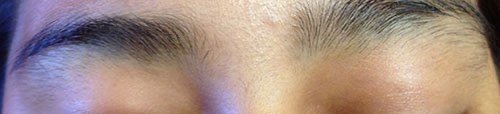 Brows before threading